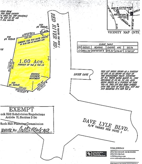 895 Red River Rd, Rock Hill, SC à vendre - Plan cadastral – Image 3 sur 10