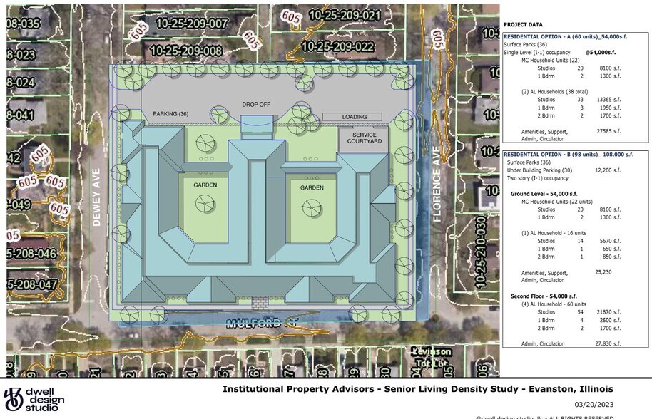316 Florence Ave, Evanston, IL à vendre - Plan de site – Image 2 sur 4