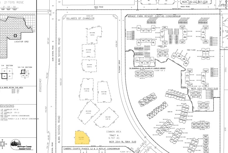 1331 N Alma School Rd, Chandler, AZ à vendre - Plan cadastral – Image 2 sur 15