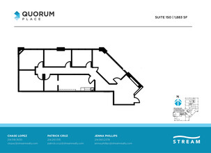 14901 Quorum Dr, Dallas, TX à louer Plan d’étage– Image 1 sur 1