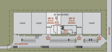 201 W Oakton St, Des Plaines, IL à louer Plan d’étage– Image 1 sur 1