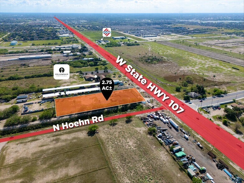5021 W University Dr, Edinburg, TX à vendre - Aérien – Image 2 sur 11