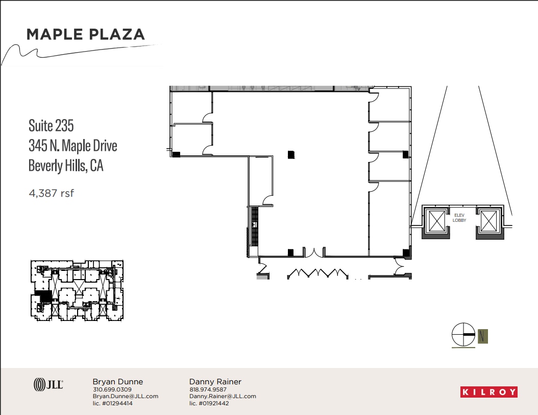 345 N Maple Dr, Beverly Hills, CA à louer Plan d’étage– Image 1 sur 1