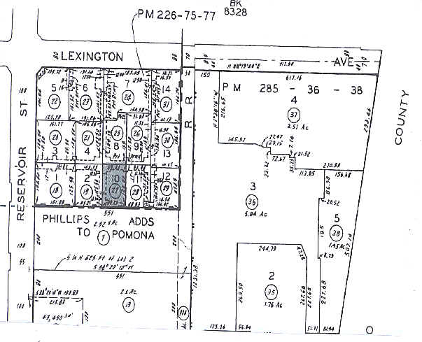 1226 E Lexington Ave, Pomona, CA à louer - Plan cadastral – Image 2 sur 15