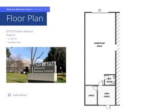 6764 Preston Ave, Livermore, CA à louer Plan d’étage– Image 1 sur 1