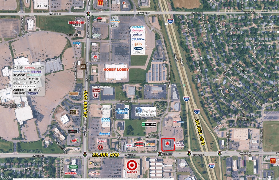 5826 SW 21st St, Topeka, KS à louer - Aérien – Image 2 sur 3