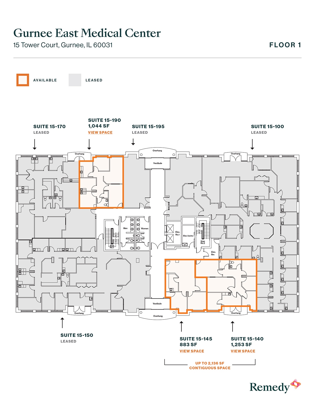 3 S Greenleaf Ave, Gurnee, IL à louer Plan d’étage– Image 1 sur 1