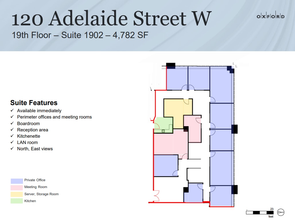 120 Adelaide St W, Toronto, ON à louer Plan d’étage– Image 1 sur 1