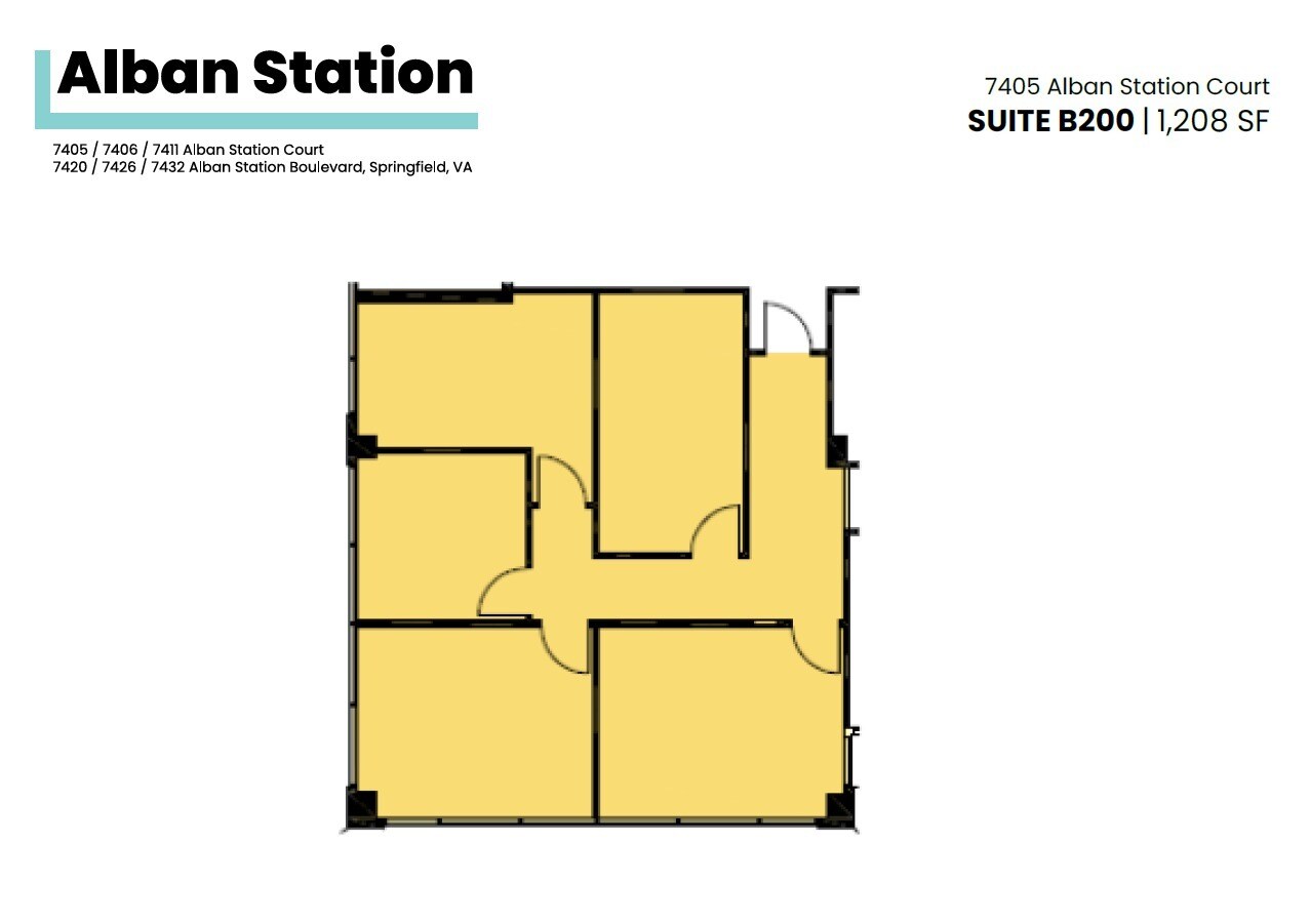 7426-7432 Alban Station Blvd, Springfield, VA à louer Plan d’étage– Image 1 sur 1