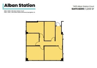 7426-7432 Alban Station Blvd, Springfield, VA à louer Plan d’étage– Image 1 sur 1