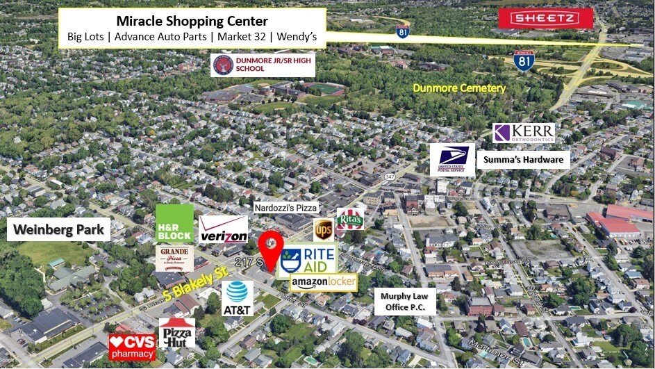 217 S Blakely St, Scranton, PA à vendre - Aérien – Image 2 sur 15