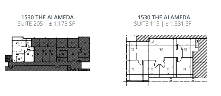 1520 The Alameda, San Jose, CA à louer Plan d’étage– Image 1 sur 1