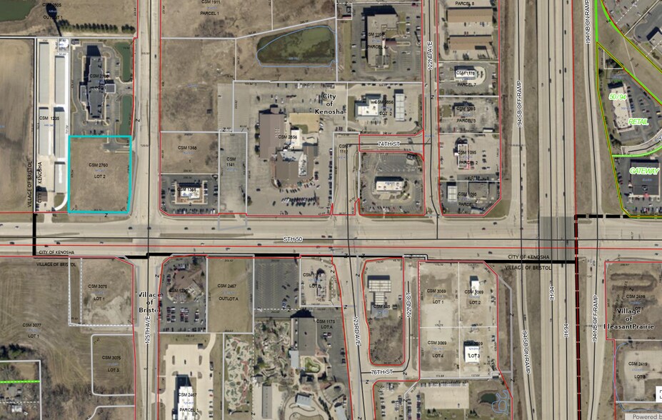 NWQ STH 50 & 125th Ave., Kenosha, WI à vendre - Aérien – Image 1 sur 1