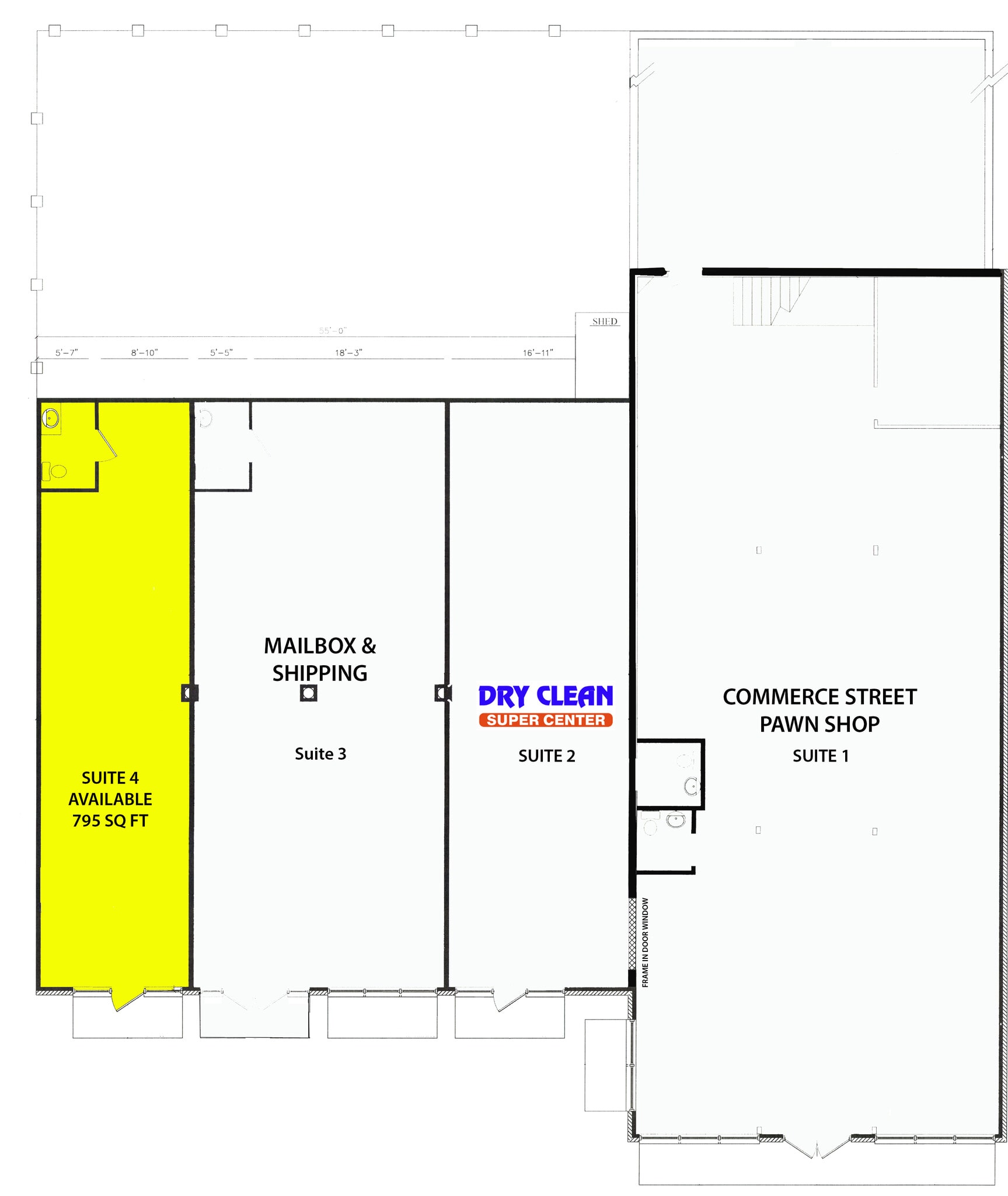 807 N Commerce St, Ardmore, OK à louer Plan d’étage– Image 1 sur 1