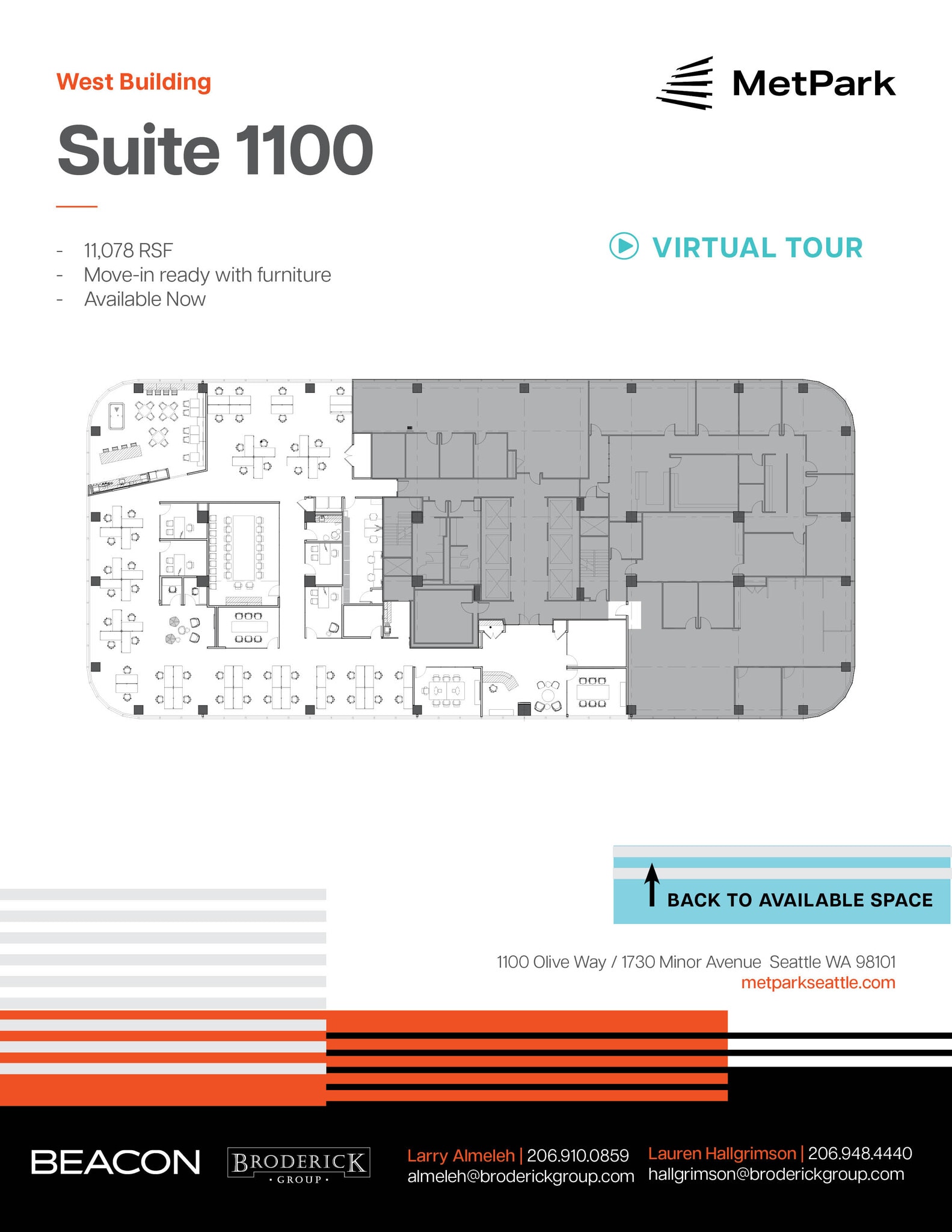 1100 Olive Way, Seattle, WA à louer Plan d’étage– Image 1 sur 1
