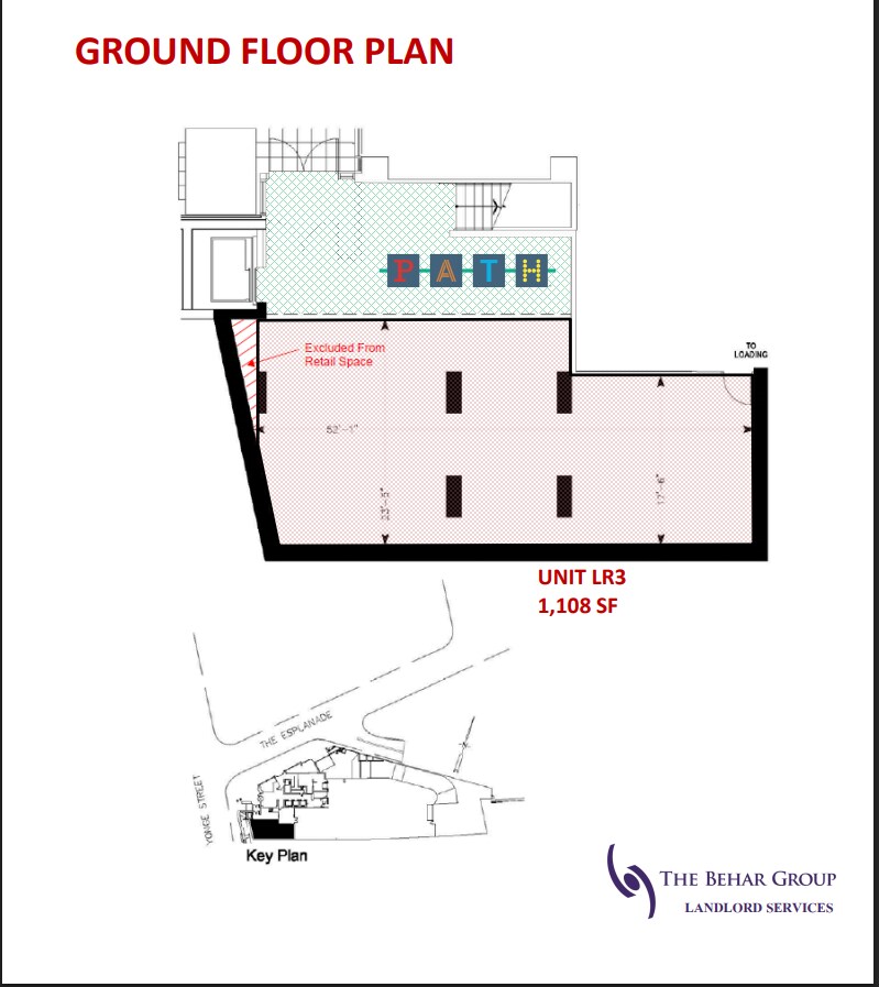 1 The Esplanade, Toronto, ON à louer Plan d’étage– Image 1 sur 1