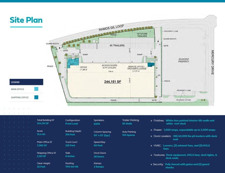 15408 Mercury Dr, Laredo, TX à louer - Plan de site – Image 2 sur 4