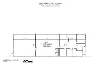 6690 Jones Mill Ct, Norcross, GA à louer Plan de site– Image 1 sur 1