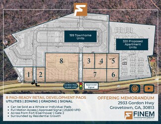 Plus de détails pour 2933 Gordon Highway, Grovetown, GA - Terrain à vendre