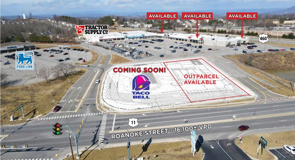 1500 Roanoke St, Christiansburg, VA à louer - Photo de l’immeuble – Image 1 sur 4