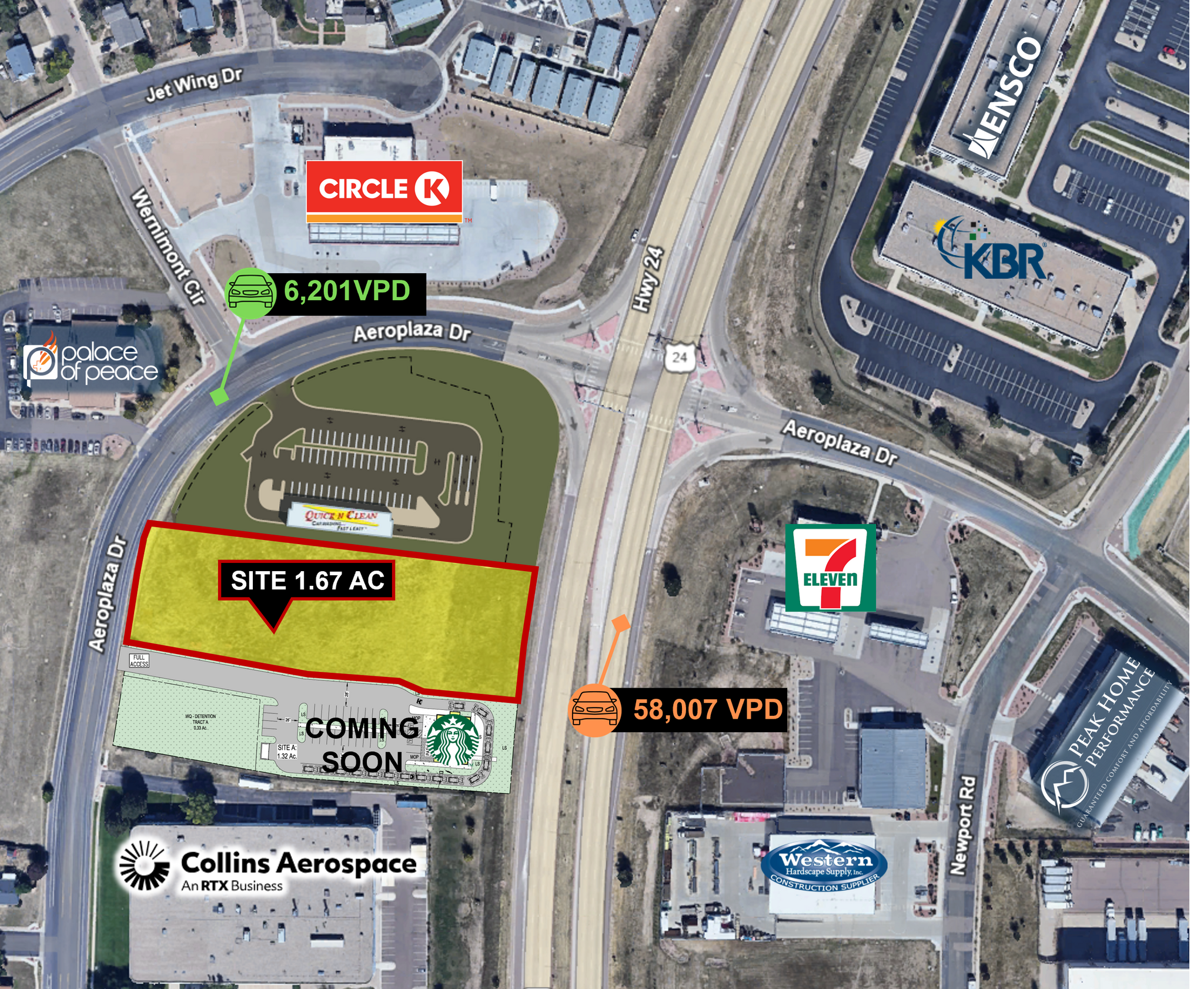 Aeroplaza Dr & Powers Blvd, Colorado Springs, CO à vendre Photo principale– Image 1 sur 2