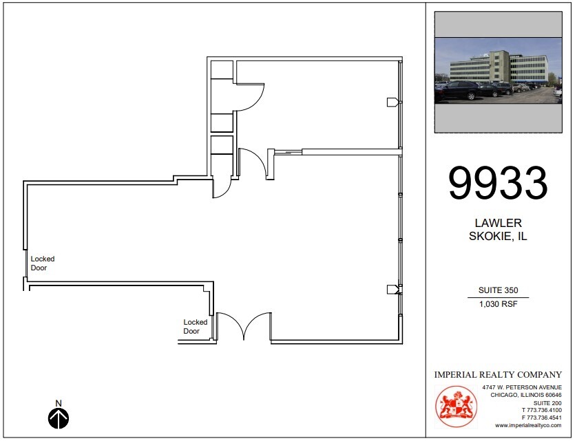 9933 Lawler Ave, Skokie, IL à louer Plan d’étage– Image 1 sur 4