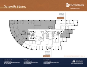 650 Town Center Dr, Costa Mesa, CA à louer Plan d’étage– Image 1 sur 1