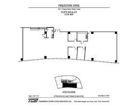 18111 Preston Rd, Dallas, TX à louer Plan d’étage– Image 2 sur 3