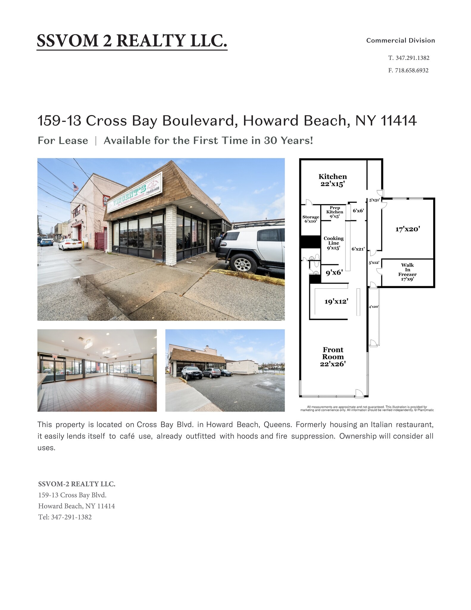 15913 Crossbay Blvd, Howard Beach, NY à louer Plan de site– Image 1 sur 1