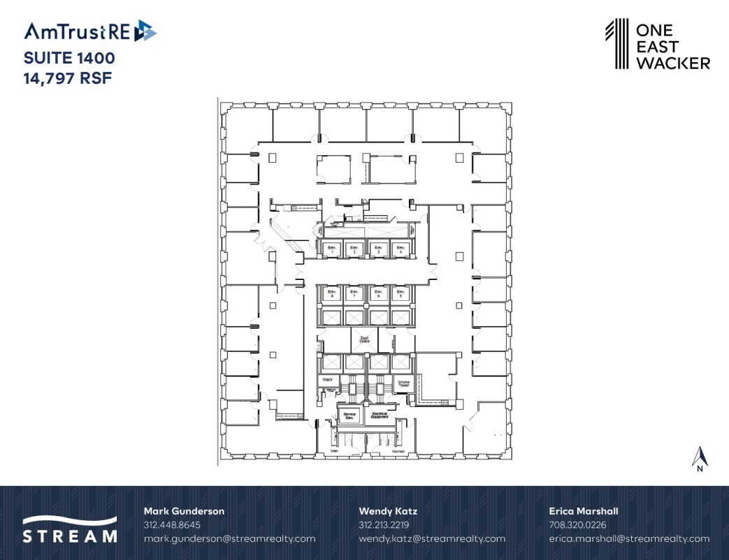 1 E Wacker Dr, Chicago, IL à louer Plan d’étage– Image 1 sur 1