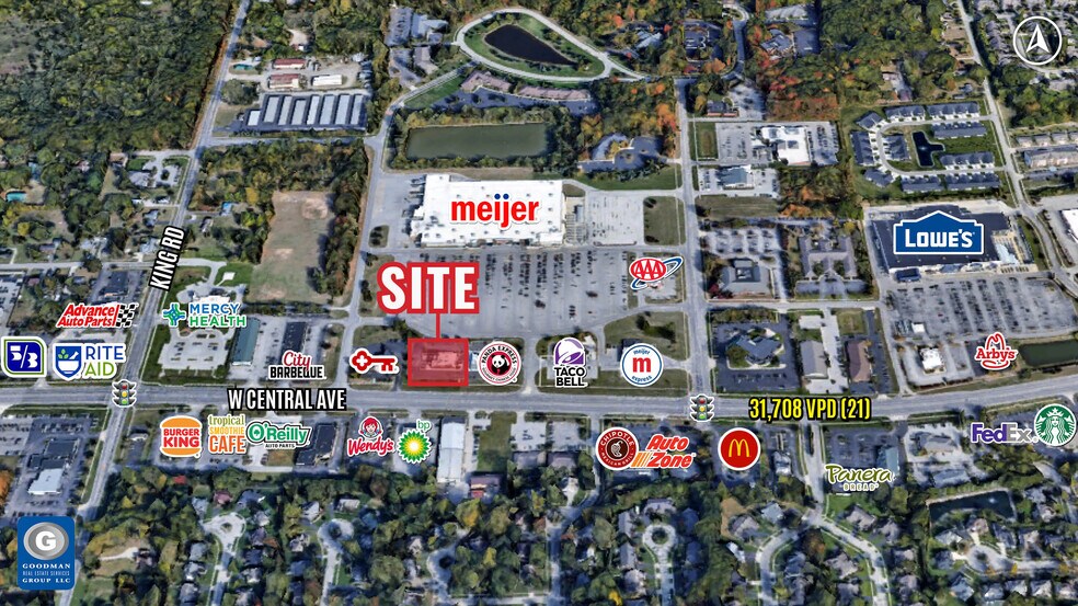 7340 W Central Ave, Toledo, OH à louer - Photo de l’immeuble – Image 1 sur 3