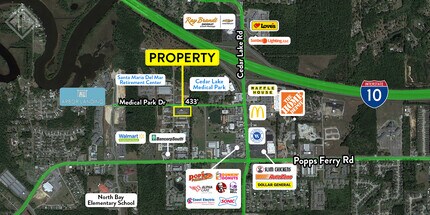 1759 Medical Park Dr, Biloxi, MS - VUE AÉRIENNE  vue de carte
