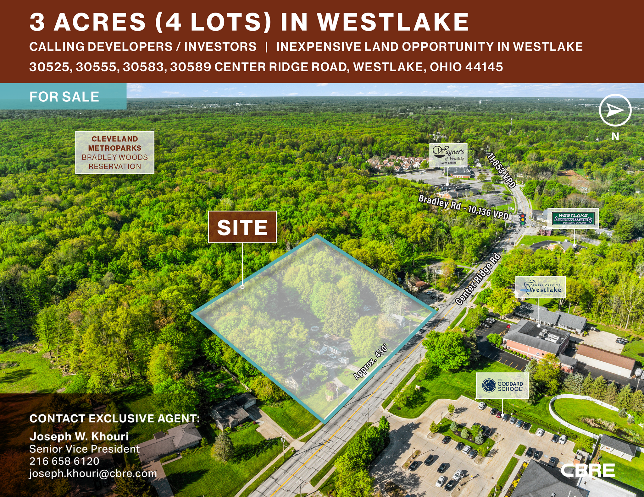 30525-30589 Center Ridge Rd, Westlake, OH à vendre Photo de l’immeuble– Image 1 sur 8