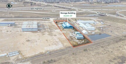 3925 8 St, Nisku, AB - VUE AÉRIENNE  vue de carte