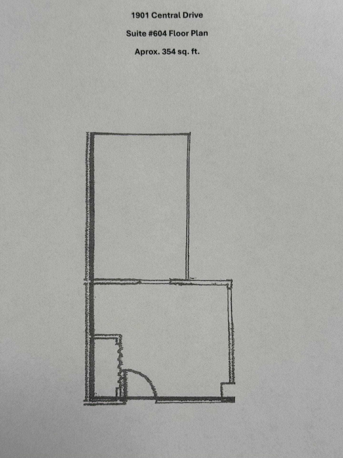 1901 Central Dr, Bedford, TX à louer Plan d’étage– Image 1 sur 3