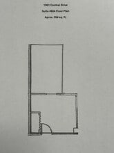 1901 Central Dr, Bedford, TX à louer Plan d’étage– Image 1 sur 3