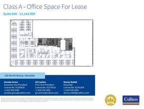 330 N Brand Blvd, Glendale, CA à louer Plan d’étage– Image 1 sur 1