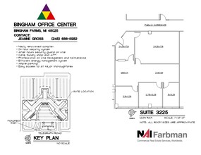 30600-30700 - 30800 Telegraph Rd, Bingham Farms, MI à louer Plan d’étage– Image 1 sur 1