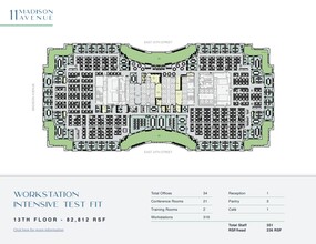 11 Madison Ave, New York, NY à louer Plan d’étage– Image 2 sur 5