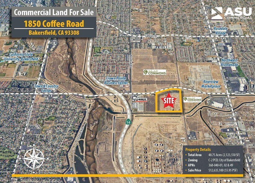 1614 Coffee Rd, Bakersfield, CA à vendre - Photo de l’immeuble – Image 1 sur 11