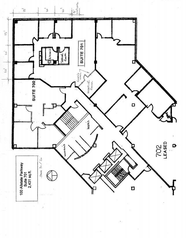 90 Allstate Pky, Markham, ON à louer Plan d’étage– Image 1 sur 1