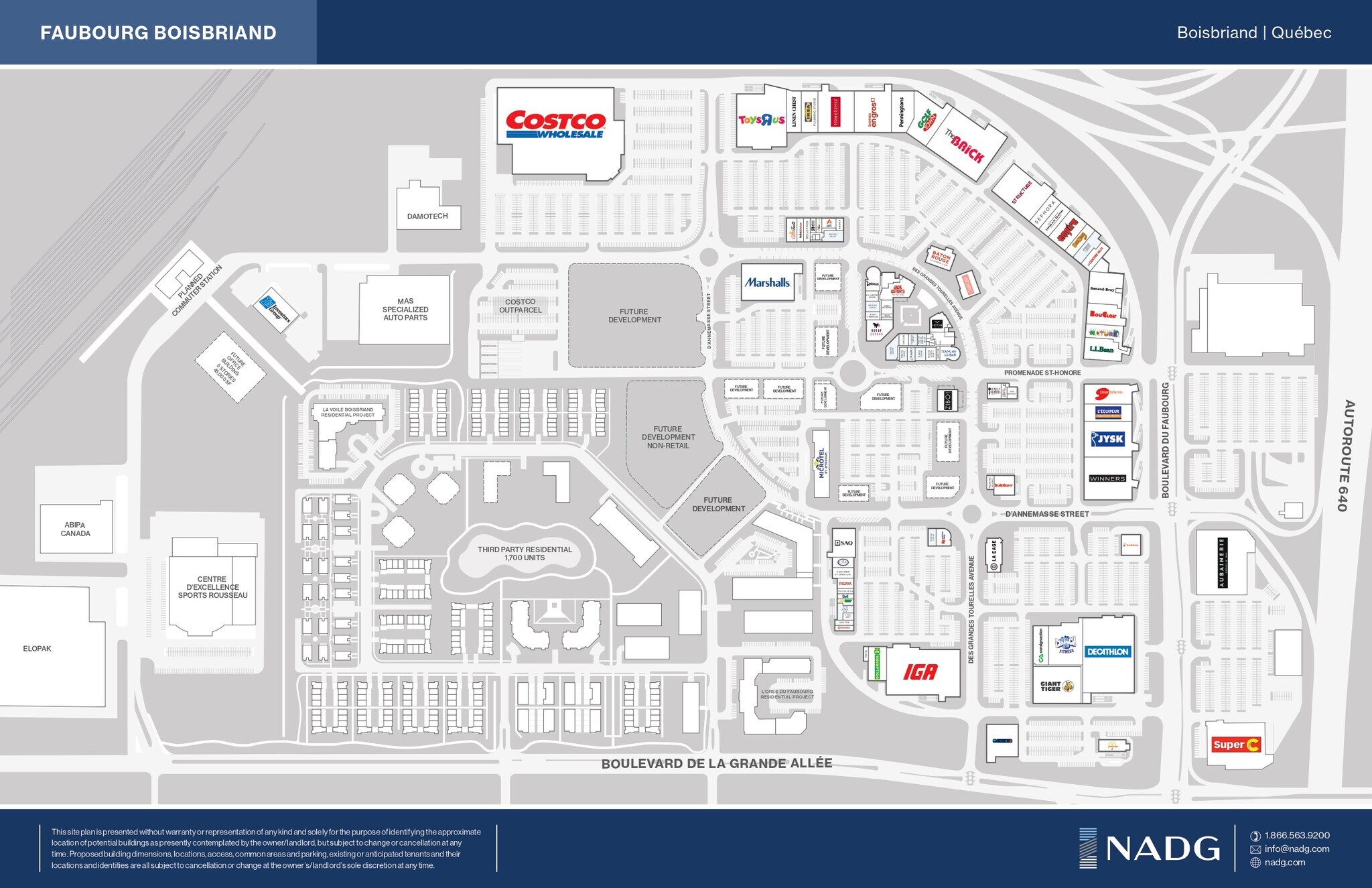 2800-2860 Prom Saint-Honoré, Boisbriand, QC à louer Plan de site– Image 1 sur 1