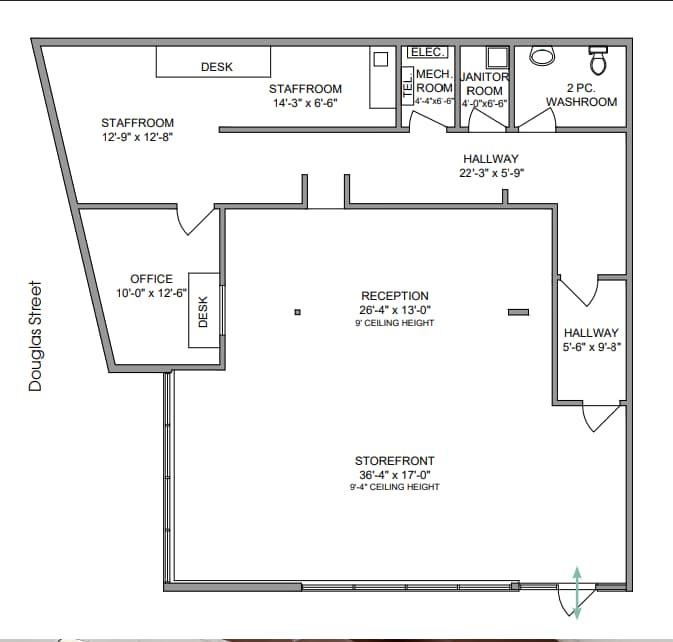 3214 Douglas St, Saanich, BC à louer Plan d’étage– Image 1 sur 1