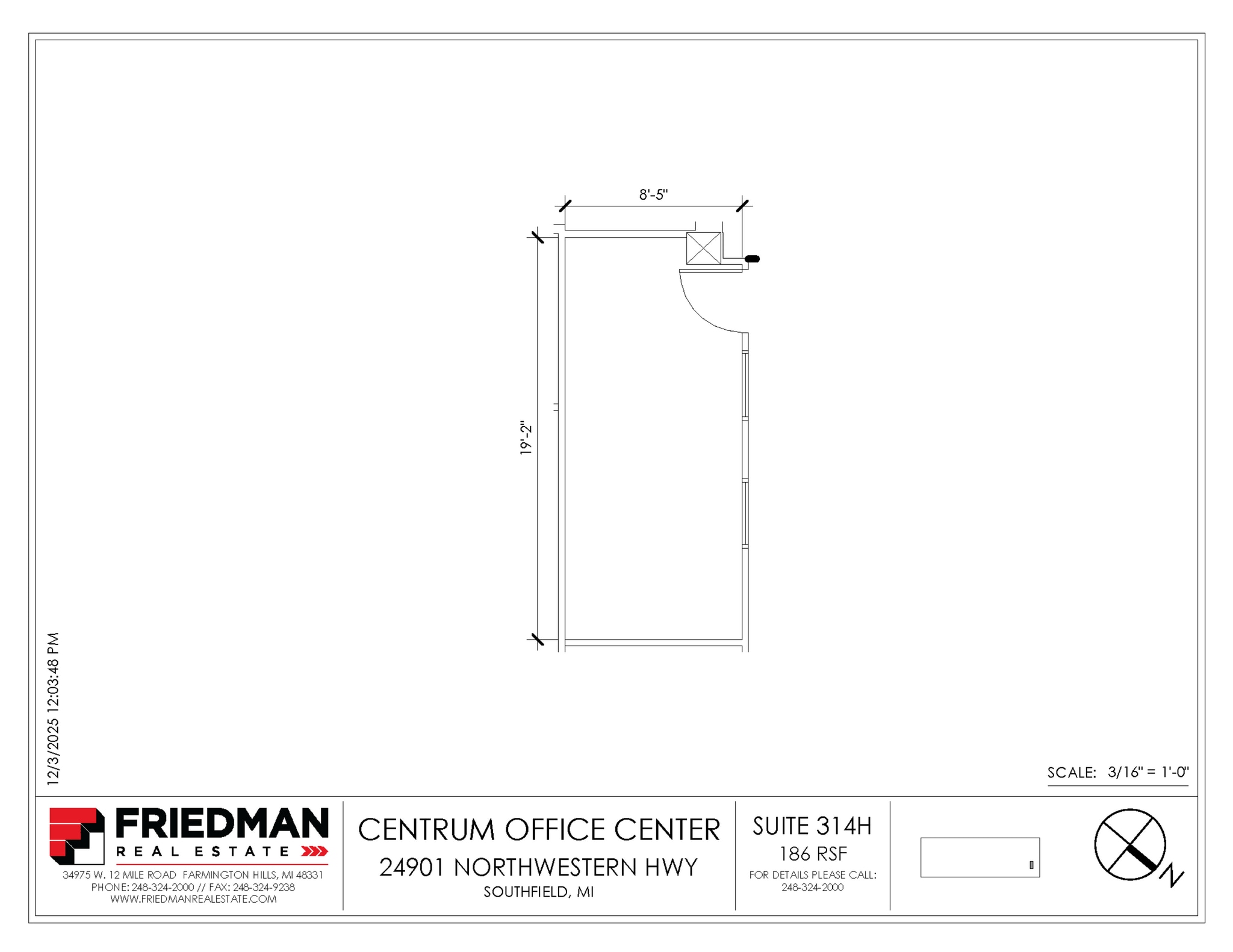 24901 Northwestern Hwy, Southfield, MI à louer Plan d’étage– Image 1 sur 1