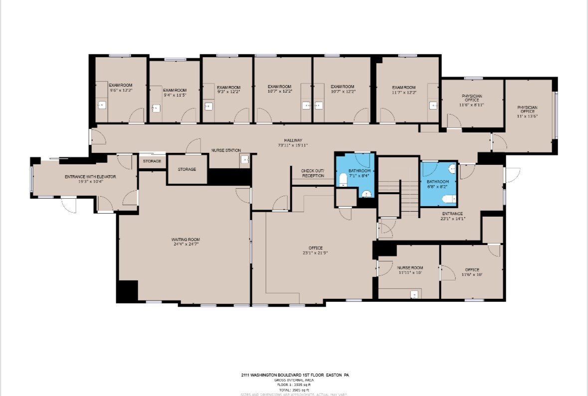 2111 Washington Blvd, Easton, PA à louer Plan d’étage– Image 1 sur 18