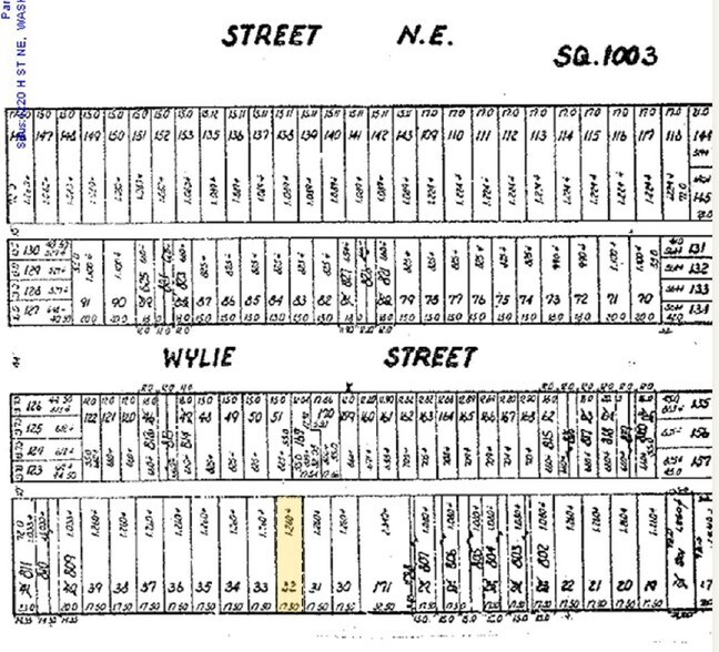 1220 H St NE, Washington, DC à vendre - Plan cadastral – Image 2 sur 2
