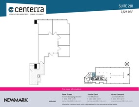 1873 S Bellaire St, Denver, CO à louer Plan d’étage– Image 1 sur 1