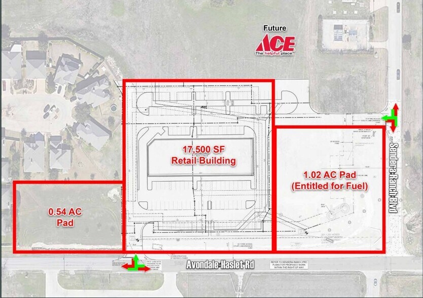 NWC Avondale-Haslet -Sendera Ranch Pad Site, Haslet, TX à vendre - Photo de l’immeuble – Image 2 sur 3