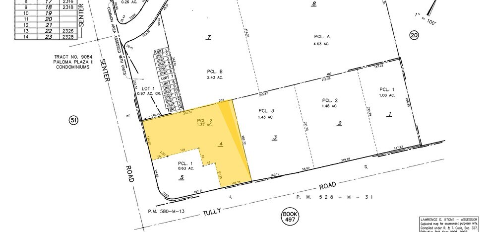 2350-2386 Senter Rd, San Jose, CA à louer - Plan cadastral – Image 2 sur 2