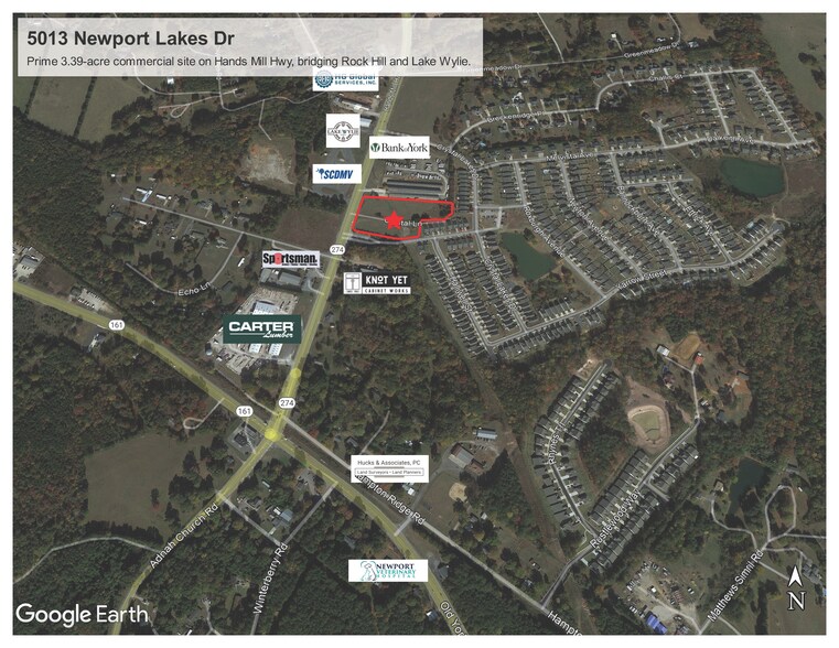 5013 Newport Lakes Drive, Rock Hill, SC à vendre - Aérien – Image 2 sur 7